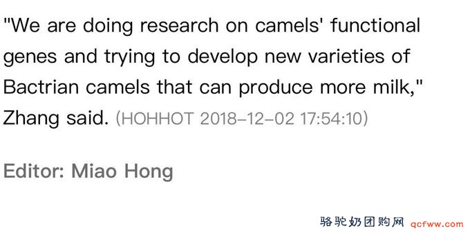 新华社英文客户端:驼奶,奶业市场的新秀